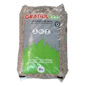 Granulés 100% résineux GRANUL€co – Palette 72 sacs de 15 kg