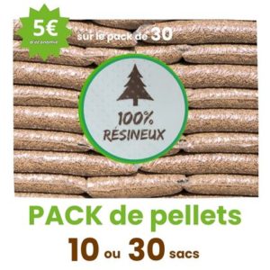 Granulés 100% Résineux – PACK 10 ou 30 sacs – RETRAIT DEPOT