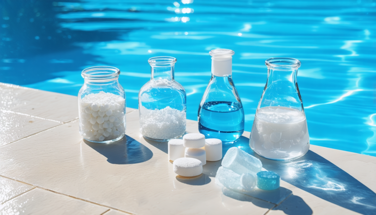 découvrez tout ce qu'il faut savoir sur le chlore pour piscine : les différentes formes disponibles et leur rôle essentiel pour une eau propre et saine.