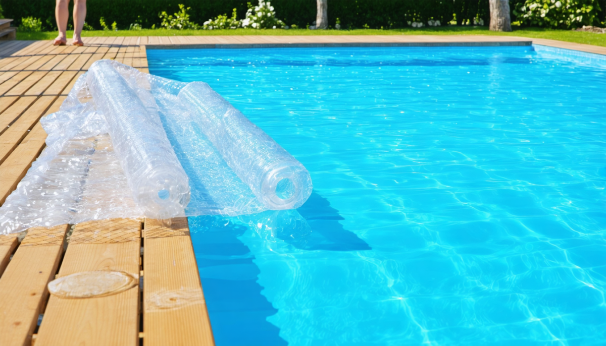 découvrez notre guide pratique pour utiliser votre bâche à bulle de piscine de manière optimale et au bon moment, afin de protéger votre eau et économiser de l'énergie toute l'année.