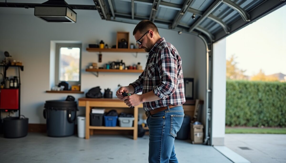 Comment ajuster le fin de course d’une porte de garage sectionnelle qui s’ouvre et se ferme automatiquement