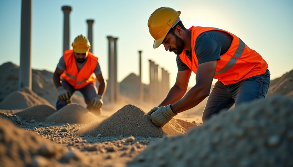 Recette du béton 350 kg : proportions idéales de sable et gravier pour piliers, linteaux et poteaux