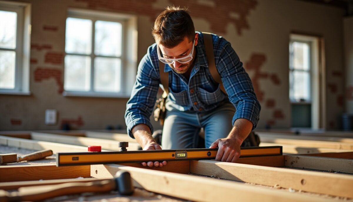 Installation de solives pour plancher en bois : guide détaillé étape par étape pour bricoleurs expérimentés