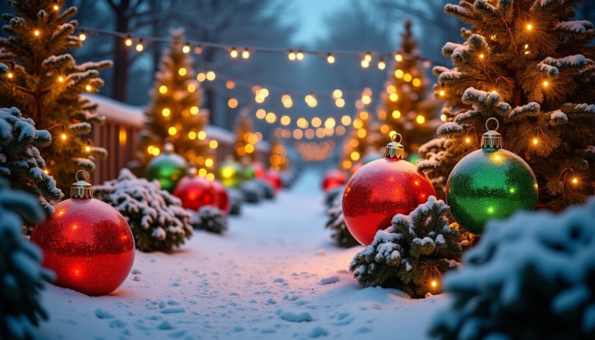 Décorations de Noël XXL pour votre jardin : créez un parcours lumineux féerique